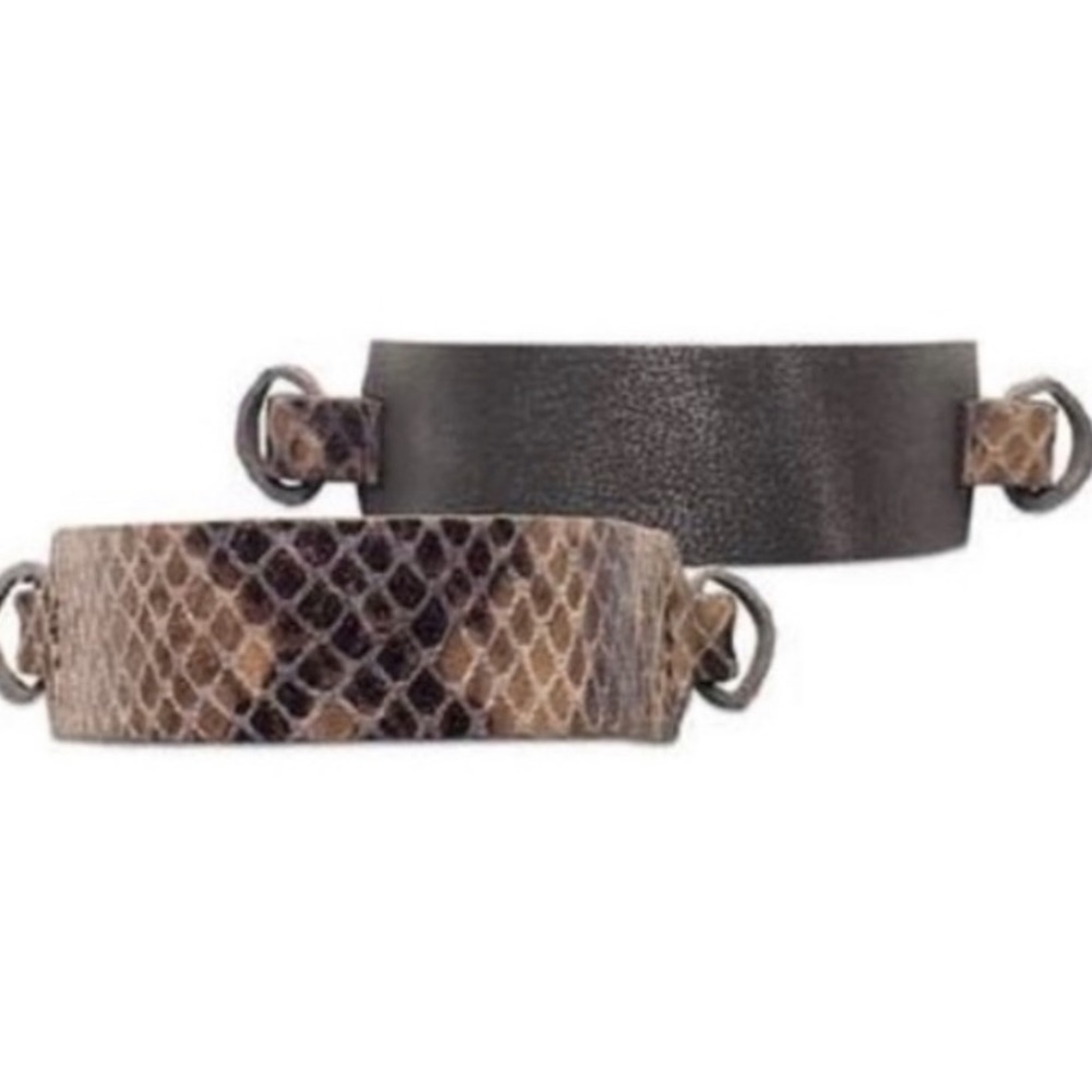 KEEP Collective Wide Cuff Gray Snake